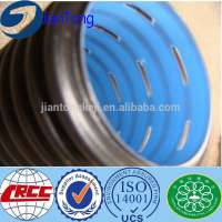 HDPE corrugate pipe with double walls for construction